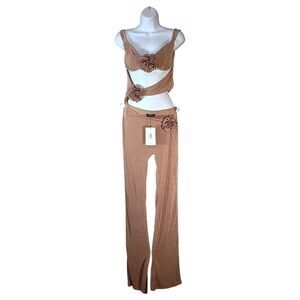 Outcast Clothing Trinette Jumpsuit One-Piece Late Beige Womens Medium